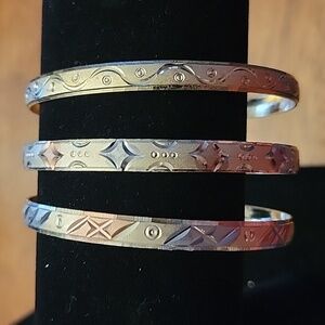 3 Bangle Bracelets